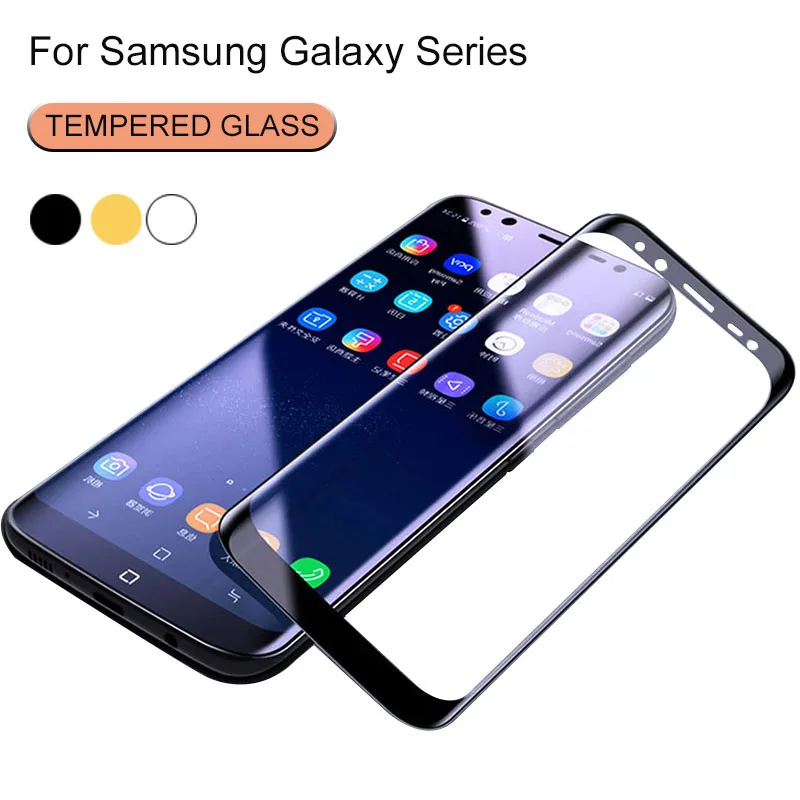3D закаленное Стекло для samsung S9 S8 note 8 примечание 9 S7 S10 E Защитная Прозрачная Экран