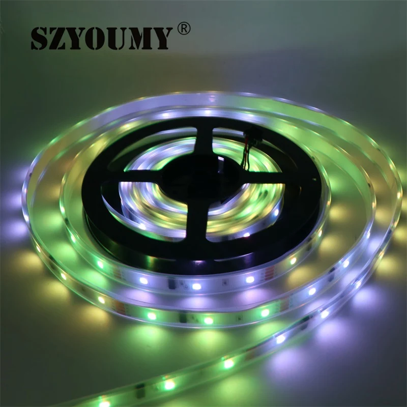 Светодиодная лента SZYOUMY 5 м 12 В 6803 IC Dream Color RGB 5050 SMD 30 светодиодов/м IP66