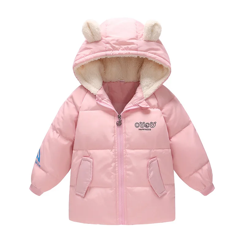 

kids girls coats winter/autumn clothes children boys thicken warming jacket baby fashion outerwear hooded Cotton clothing