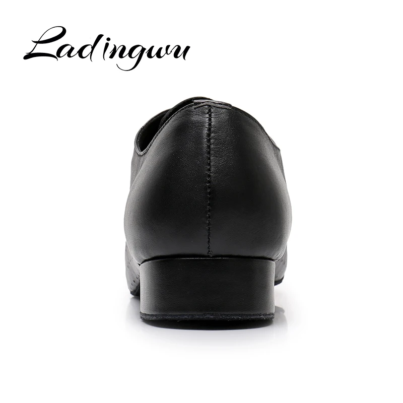 Ladingwu Genuine Leather Men's teaches shoes Modern dance shoes adult Men Ballroom dancing shoes sneakers for Men