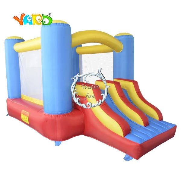 Double lane inflatable slide, Home use jumping house, Inflatable trampoline combo for kids