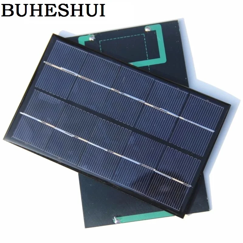 BUHESHUI Wholesale 1.9W 5V Solar Cell Small Panel for Battery Charger DIY Polycrystalline 88*142MM 20pcs/lot Free Shipping | Электроника