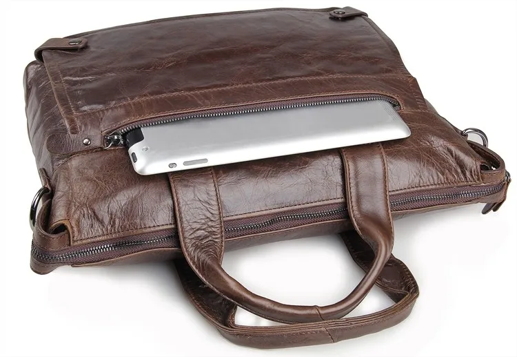 J.M.D натуральная кожа в винтажном стиле мужской портфель сумки-мессенджеры сумка для ноутбука 7120Q