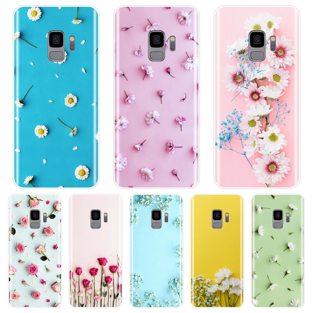 

For Samsung Galaxy Note 4 5 8 9 Case Silicone Soft Rose Flower Back Cover For Samsung Galaxy S8 S9 Plus S5 S6 S7 Edge Phone Case