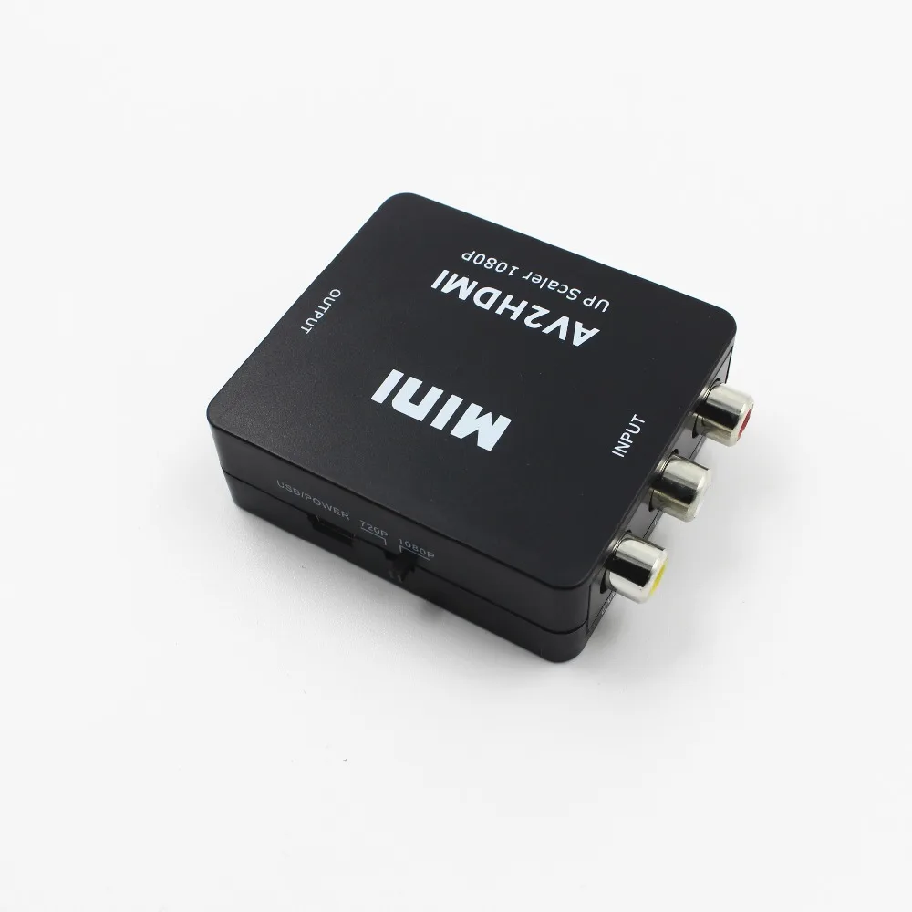 DOITOP Composito RCA AV HDMI CVBS a HDMI Adattatore Convertitore Supporto HD 720P 1080P AV a HDMI M
