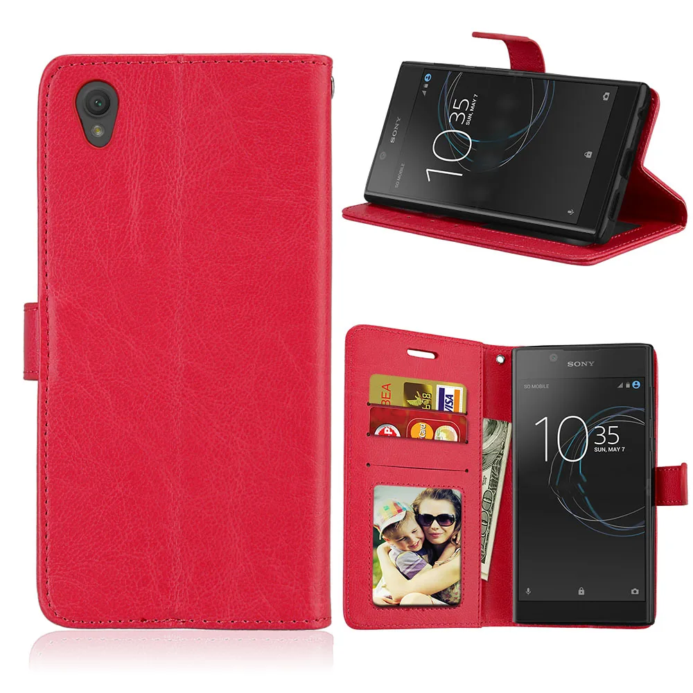 Флип чехлы для sony Xperia L1 G3311 G3312 G3313 E6 Чехлы держатель карт чехол телефона|case for