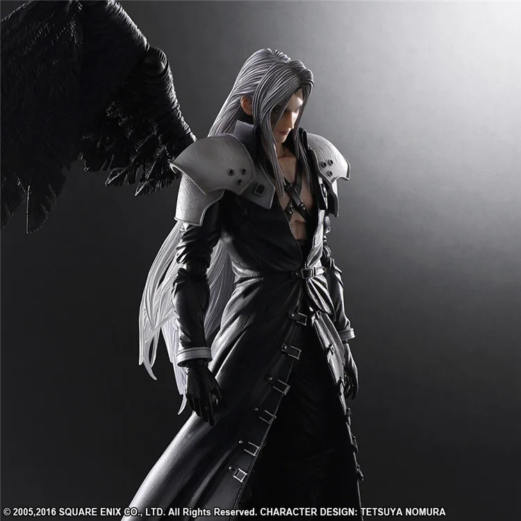 

Action 25cm anime Figure Play Art Kai Fantasy VII 7 Sephiroth PVC 10" Collection Hobby Movable Model Doll Best Gift Newest Toy