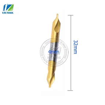 

High quality 5 Pcs 60 Degree Bit HSS diameter 4mm Combined Center Drills Countersinks Set Tool For Drilling