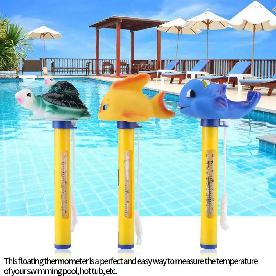 Professional Swimming Pool Thermometer Cute Animal Floating