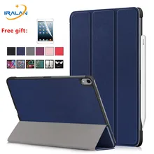 

Ultra Slim Smart Case for Apple iPad Pro 11 2018 PU Leather Tablet Folding Folio Cover Auto Sleep/Wake Christmas gifts+Free Film