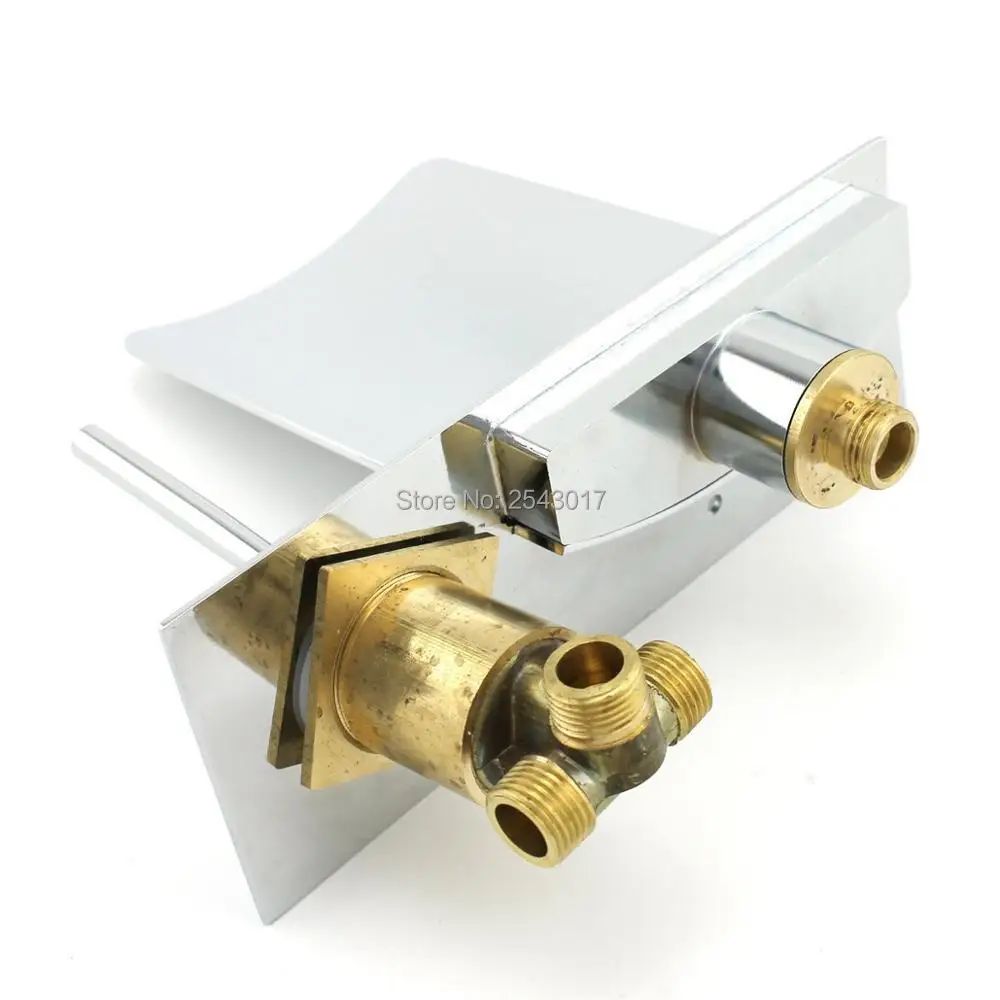 Настенный светодиодный смеситель для ванной комнаты 3 цвета сменные