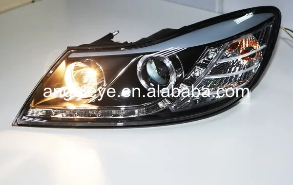 2010-2012 год для Skoda Octavia головной светильник s Angel Eye светодиодный передний светильник LD