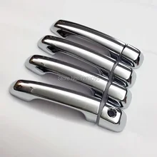For 2014 2015 Toyota Land Cruiser Prado J150 ABS Chrome Door Handle Cover Exterior Door Handle Protective Trim Car Accessories