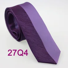 YIBEI coahella Галстуки Фиолетовый узкий галстук на шею тонкий половина Зебра полосатый галстук тощий микрофибра галстук Новое поступление галстук Gravatas