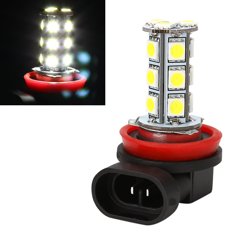 Светодиодный 5050 18 H11 H8 SMD СВЕТОДИОДНЫЙ противотуманный фонарь для автомобилей лампа головной светильник автомобильный-Стайлинг белый светильник для вождения