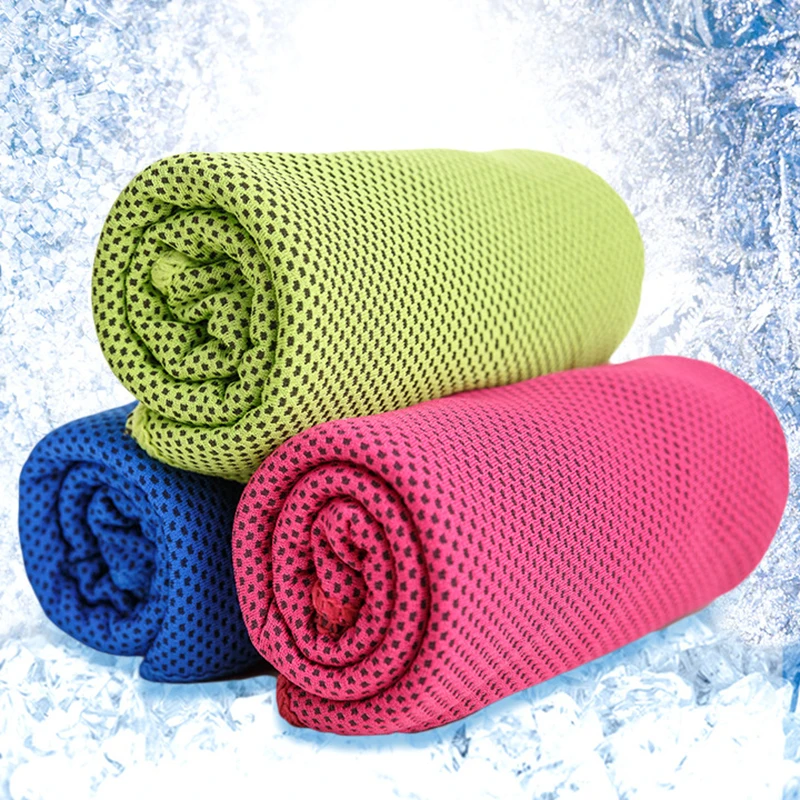 NEW MAGIC ICE COLD COOL TOWEL GYM SPORTS OUTDOOR TOWEL *FREE UK P&P* 