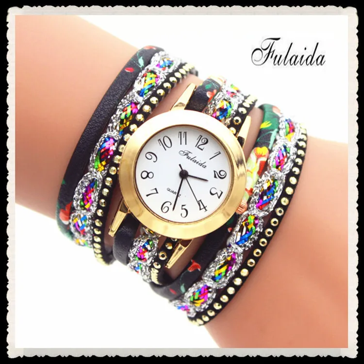 

2020 Color Printing Bracelet Speed Sell Pass Hot Style Ladies Watch Manufacturers Selling Pu Round Head Table