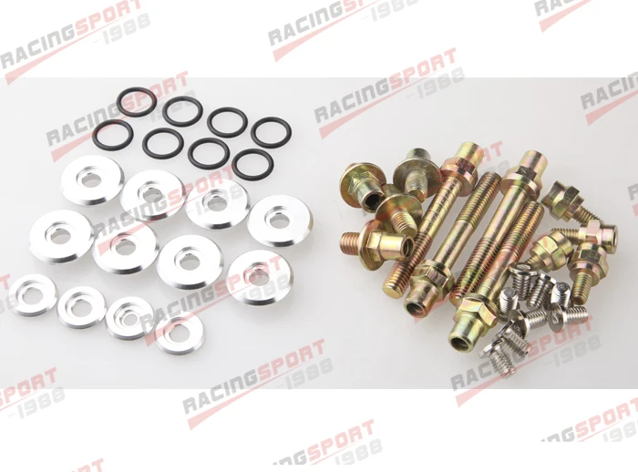 SILVER LOW PROFILE VALVE COVER HARDWARE KIT FOR HONDA B16 B17 B18 VTEC