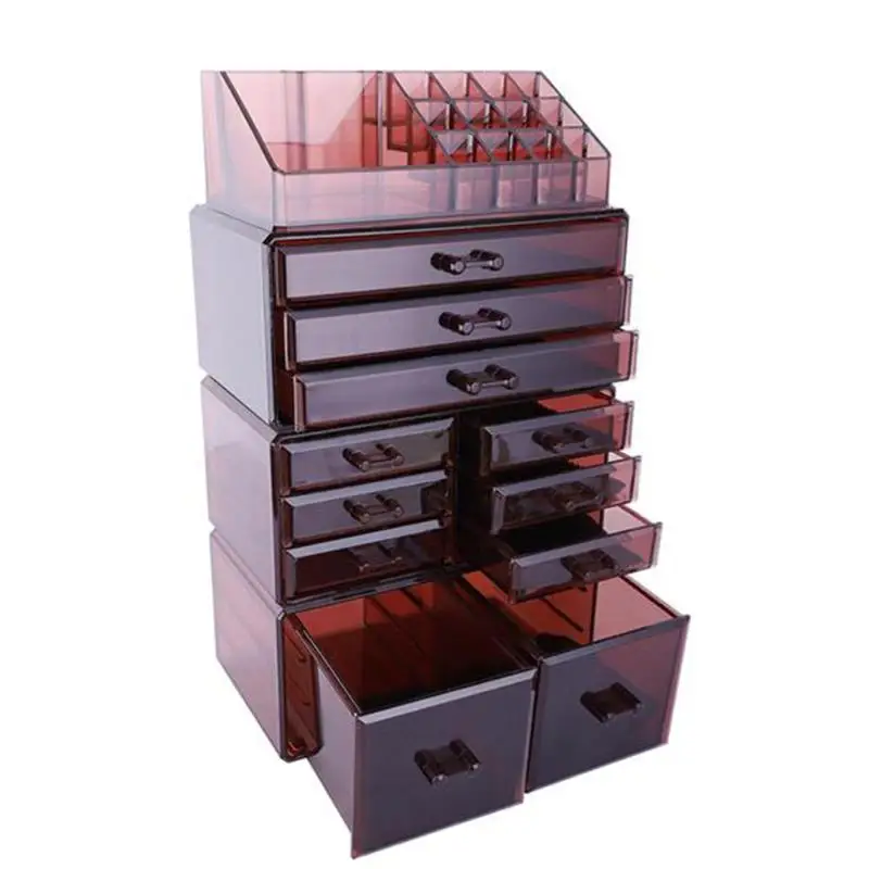 

4Pcs/Set Removable Makeup Display Rack Cosmetic Display Stand Holder Manicure Tool Organizer Storage
