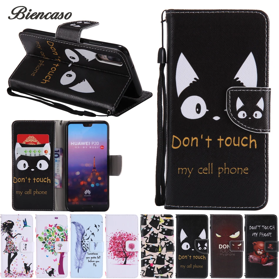 Чехол FIip для Huawei P10 Plus P8 Mini P9 LITE 2017 P20 Mate 20 X P30 Pro Honor 8x 8c P smart 2019 Nova 3i 3 B16|Чехлы-портмоне|