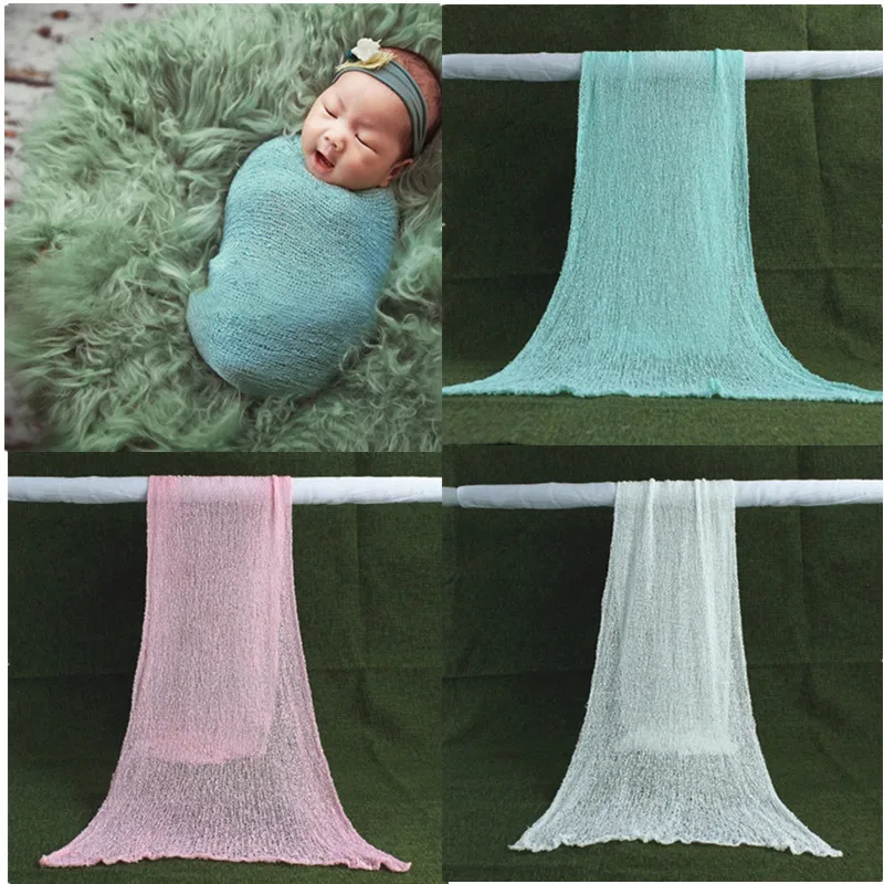 

40x150cm newborn photography props wrap accessories photo shoot prop blanket studio baby swaddle soft stretch wraps for new born