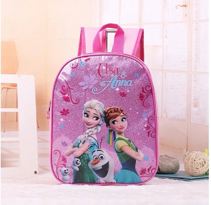 2017 New font b kids b font cartoon Elsa Anna schoolbag girls princess cute school bag