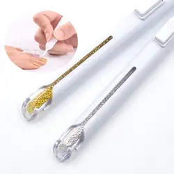 2018 Новое поступление ногтей бисер Ручка Pro Золото Серебро мм 1,0 мм мяч Multi-function ручка инструменты для дизайна ногтей живопись ручка Стразы