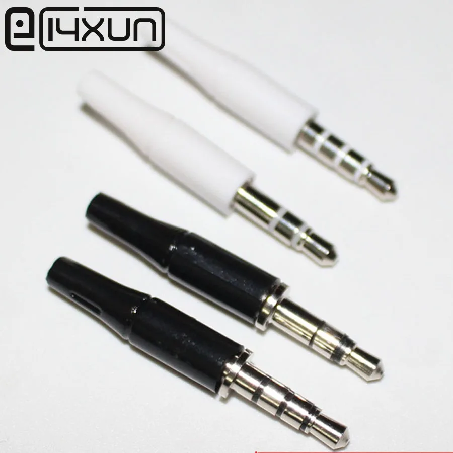 50pcs 3.5mm Stereo Headset Plug 4 pole 3.5 Audio Plugs Adaptor