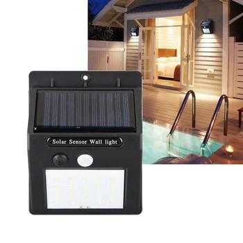 

LED flashlight waterproof outdoor sensor wall solar sensor automatically lamp garden street light motion public road Night blubs
