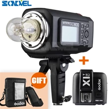 Godox AD600 600 W 2.4G TTL Disparador de Flash + X1T-C Portátil Para Canon EOS 1DX 6D 5 5dmark III IV Mark II 80D 800D (Godox Montaje)