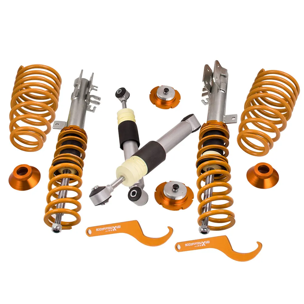 Для Fiat 500 для Ford Ka 1 4 Abarth 2007 2014 регулируемая подвеска Coilover Kit inc Coilovers понижательная