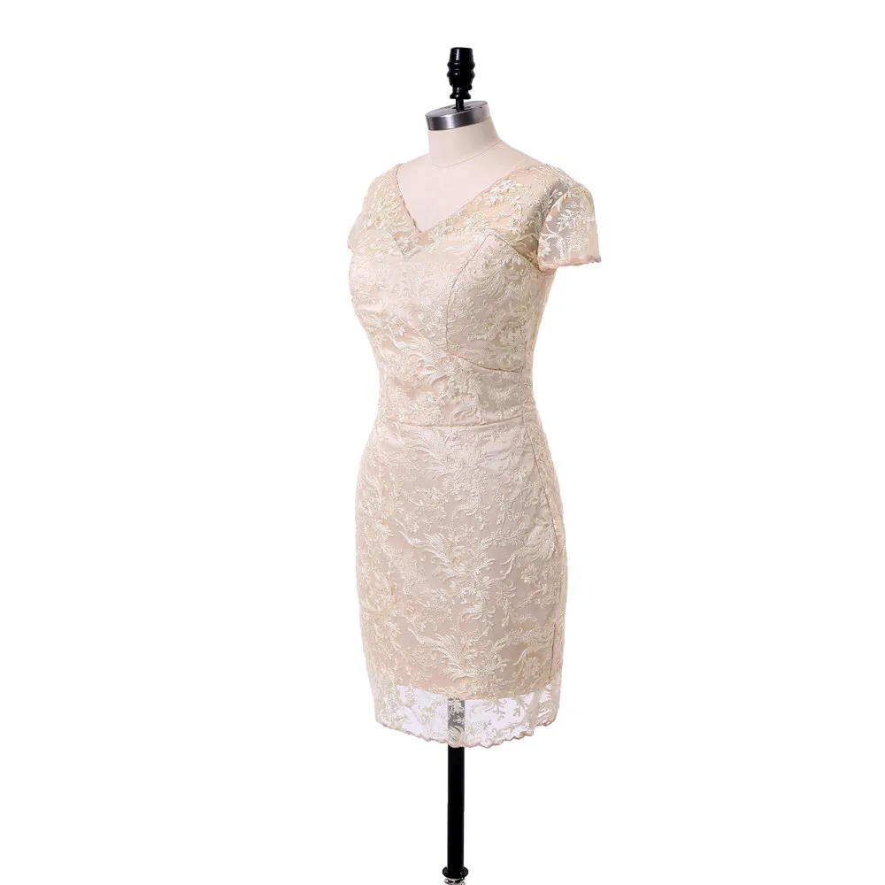 2019 Champagne Mãe Da Noiva Vestidos Bainha
