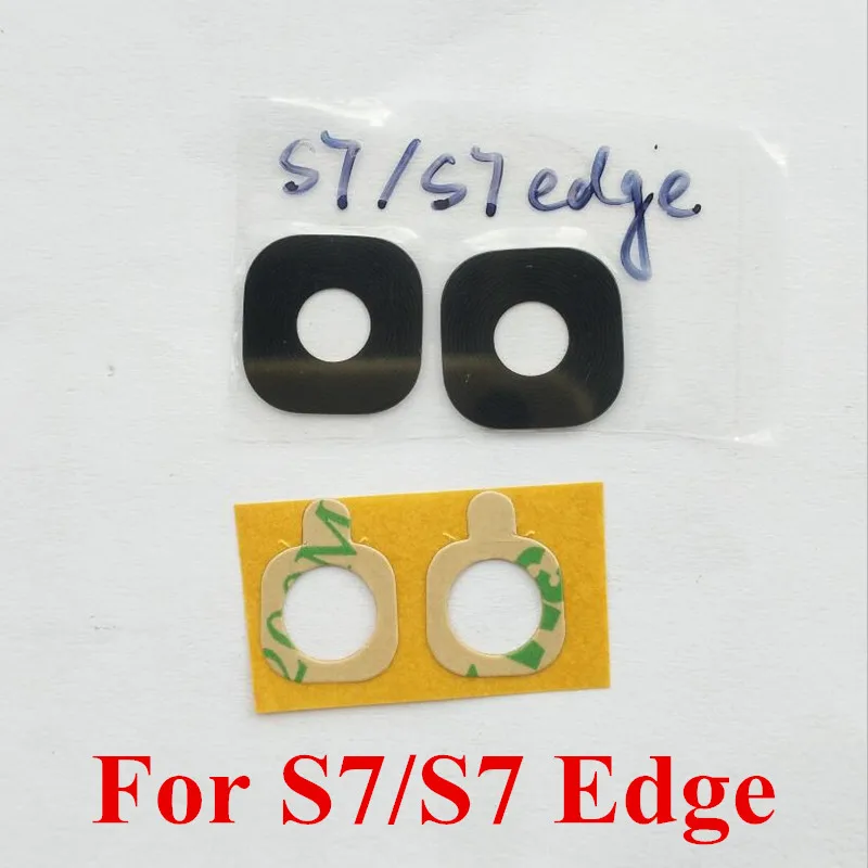 2PCS for Samsung Galaxy S7 G930 & edge G935 Back Main Camera Glass Lens with Sticker Repair Parts | Мобильные телефоны и