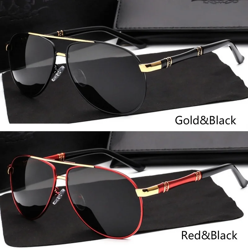 

Glexal New High End Polarized Sunglasses Sunglasses Men Retro Frame Sunglasses Driving Mirror