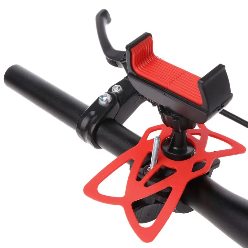 Bike Bicycle Motorcycle Phone Holder Handlebar Mount with Silicone Support Band for Samsung Xiaomi iPhone Smartphones