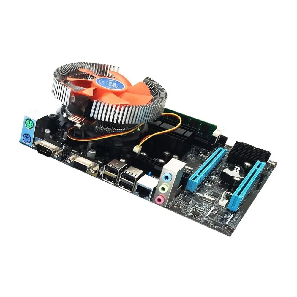 G41 настольная ПК материнская плата LGA775 четырехъядерный E5430 комбо набор 2 66G ЦП + 4G