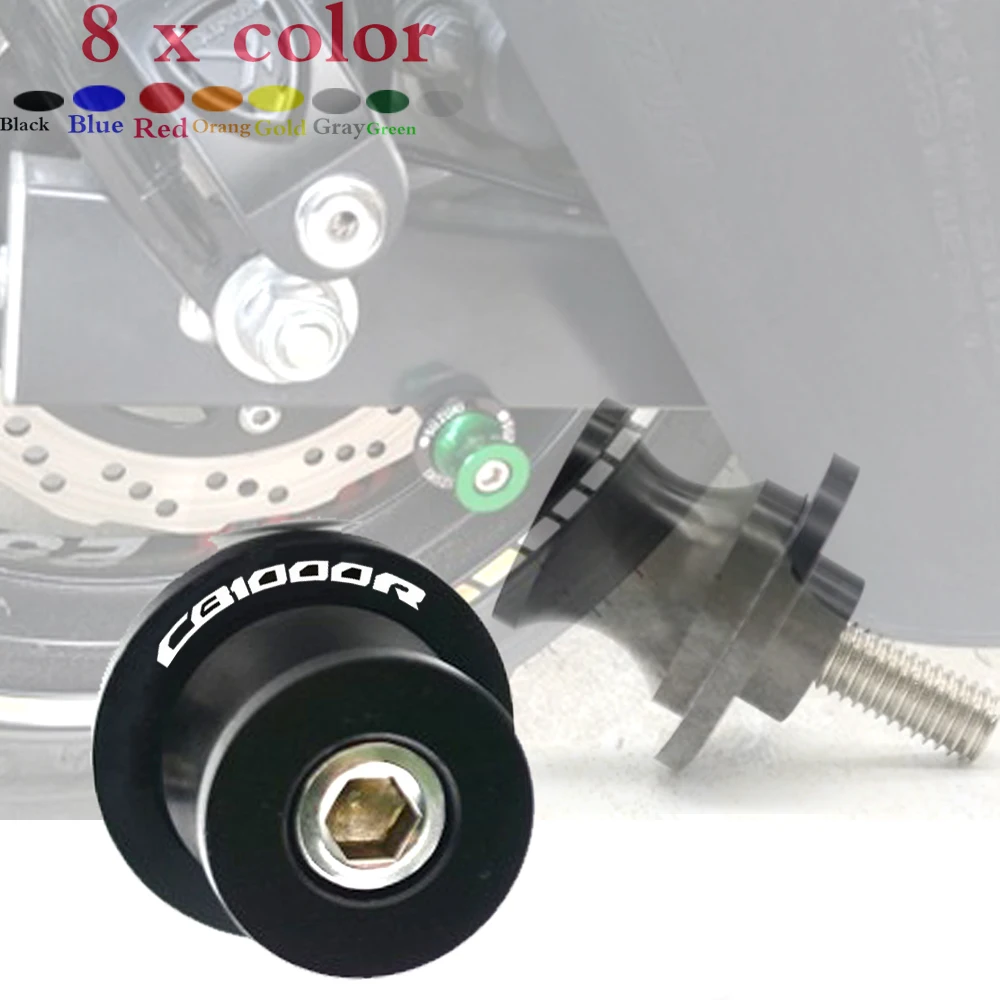 

For Honda CB1000R CB 1000R 2008 2016 8mm Motorcycle Swingarm Spools Slider Swingarm Stand Screws Slider Protector
