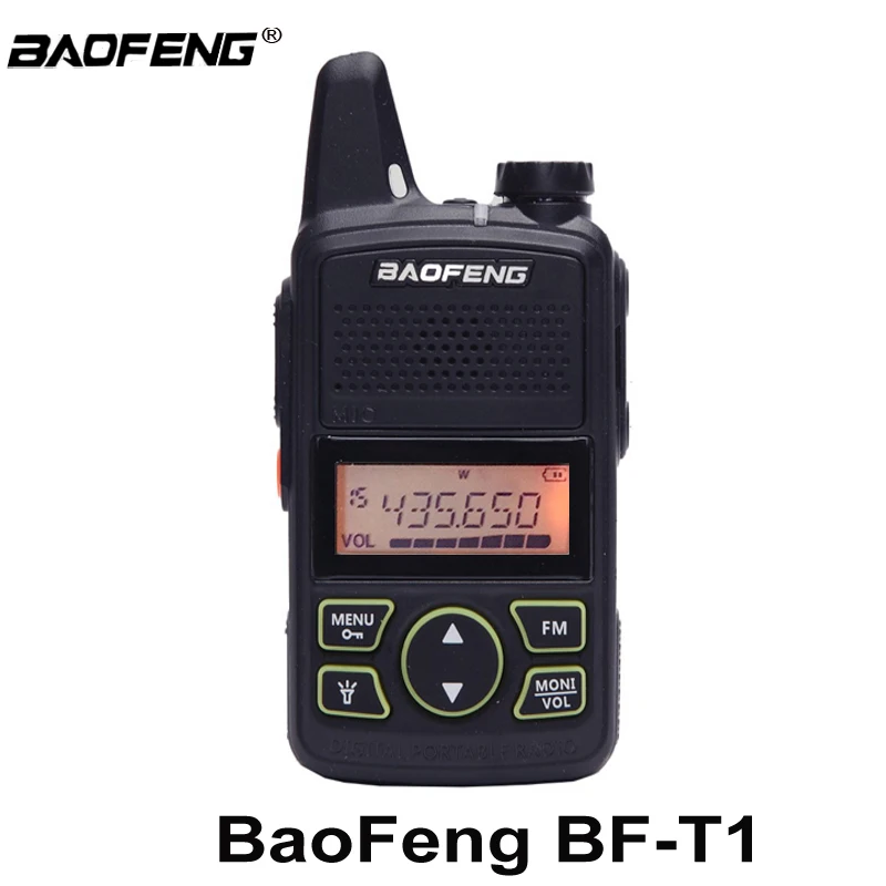 

BAOFENG T1 MINI Two Way Radio BF-T1 Walkie Talkie UHF 400-470mhz 20CH Portable Ham FM CB Radio Handheld Transceiver