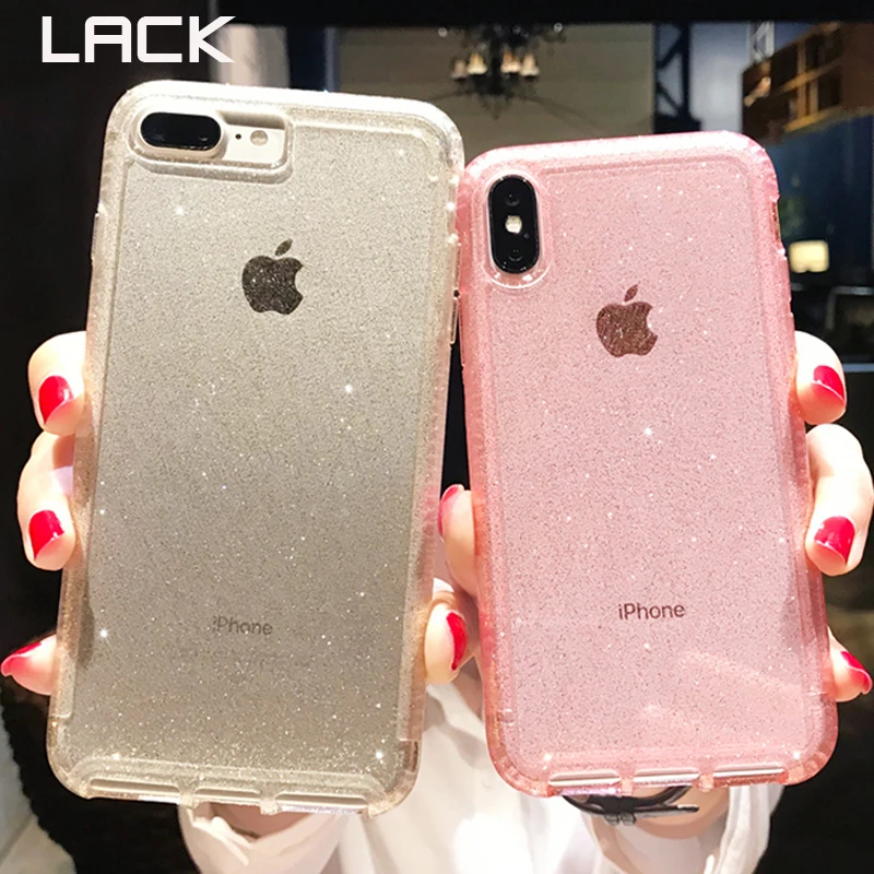 LACK Luxury Glitter Transparent Clear Case For iPhone 7 Phone Cases