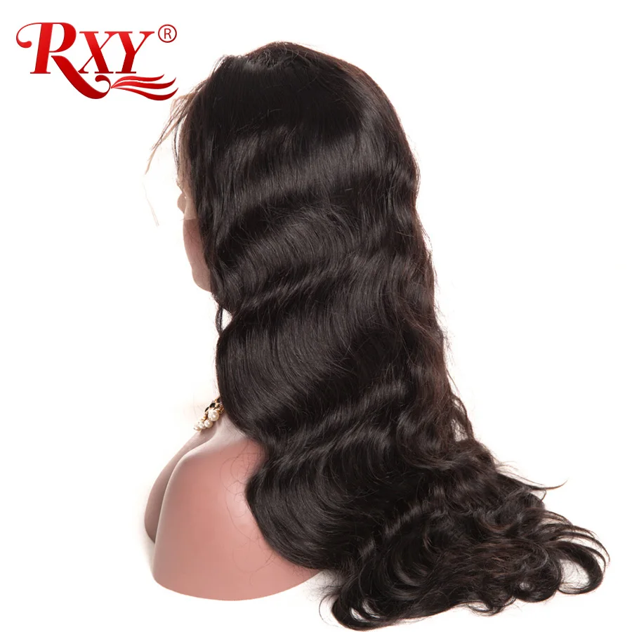 Brazilian Remy Hair Body Wave 360 Lace Frontal Wig Pre Plucked With Baby Hair Natural Black Lace Front Human Hair Wigs For Women (24)