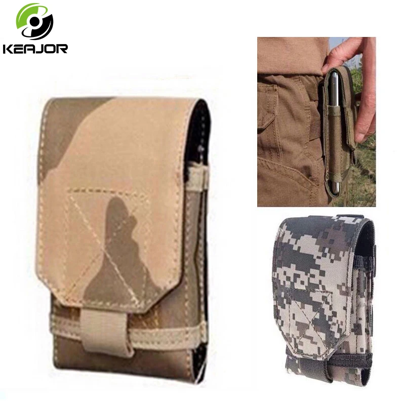 

For DOOGEE S55/Lite/S50 case camouflage Runbo bag mobile phone hook-loop strap behind Holster cover for Blackview BV5800/Pro