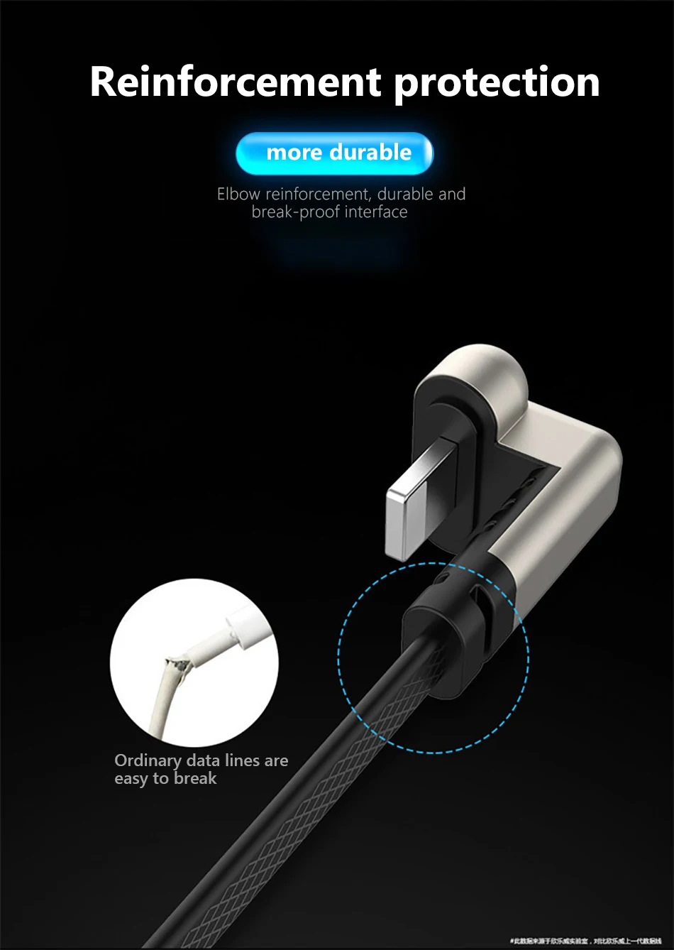 Zinc Alloy Elbow Charger Cable For iphone X XS XR 8 7 6 6s 5 Plus Lighting Charging Phone Data Cables 8 Pin For Apple 1 (14)