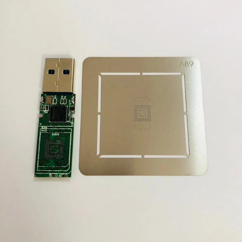 Beste Gratis verzending eMMC 153 169 U3.0 Interface met Major controller NS1081 twee side lassen chip en emmc 153 169 Reball stencil