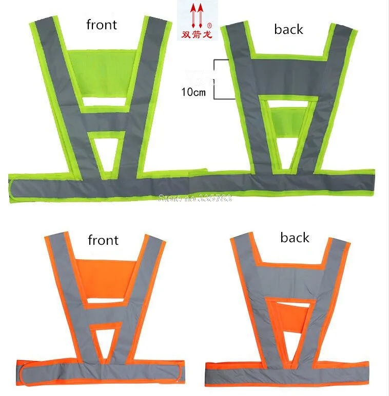 

high quality Super reflective v-shaped vest, ride at night, the construction, high visibility safety belt in Night Reflective