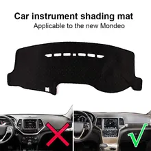 Крышка приборной панели силиконовый черный коврик приборной панели запчасти для грузовиков Солнцезащитная Накладка для машины Pad Dash Запчасти для Mondeo