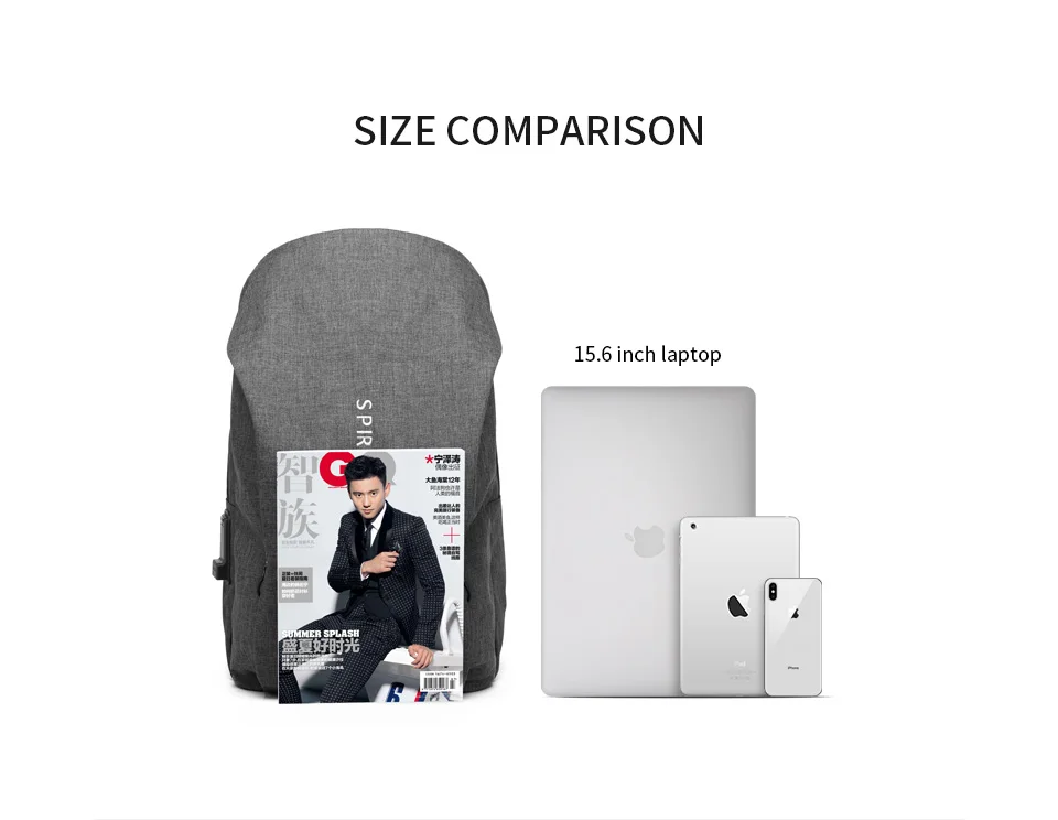 YESO, мужской рюкзак для ноутбука, подходит для 15,6 дюймов, Противоугонный нейлон, 28л, USB порт, водонепроницаемый, для путешествий, большой емкости, школьный рюкзак для колледжа