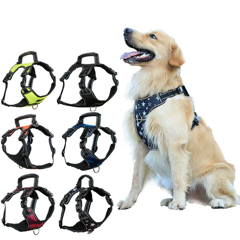 

Adjustable Pet Dog Harness Nylon K9 Vest for Small Medium Large Dogs Animals Pet Walking Hand Strap Dog Leads Accessories PP030