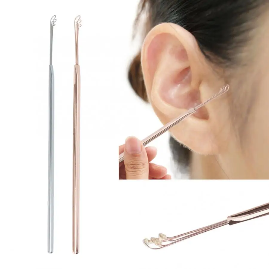 

Portable Stainless Steel Earwax Remover Earpick Spoon Ear Cleaning Tool Ear Clean Tool l