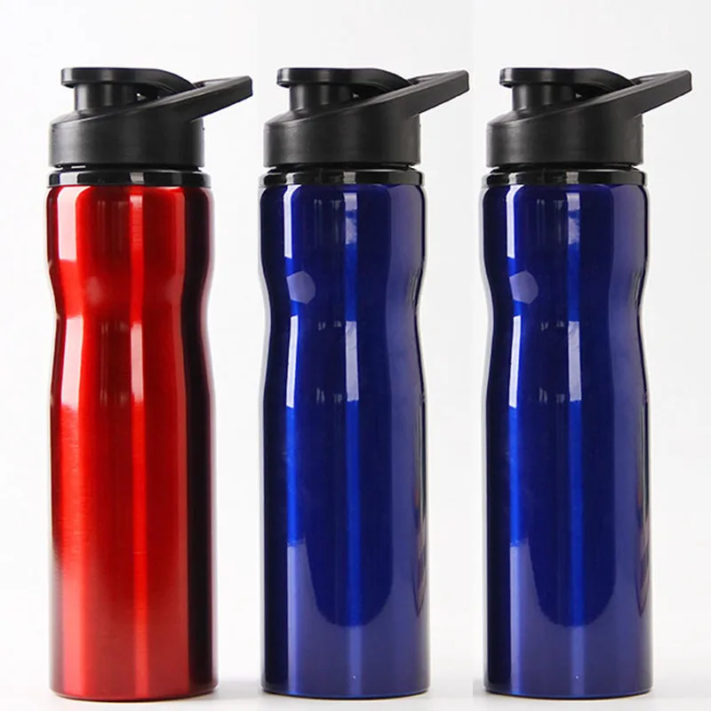 

hot sale 750ML stainless steel outdoor Mountaineering Sports kettle with baking print portable handgrip my water bottle tea cup