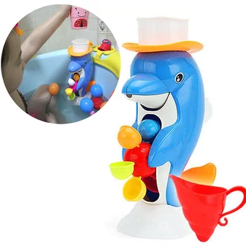 

1Pcs Bathroom Baby Kids Toddler Bathing Water Spraying Tool Bath Bathtub Dolphin Toys